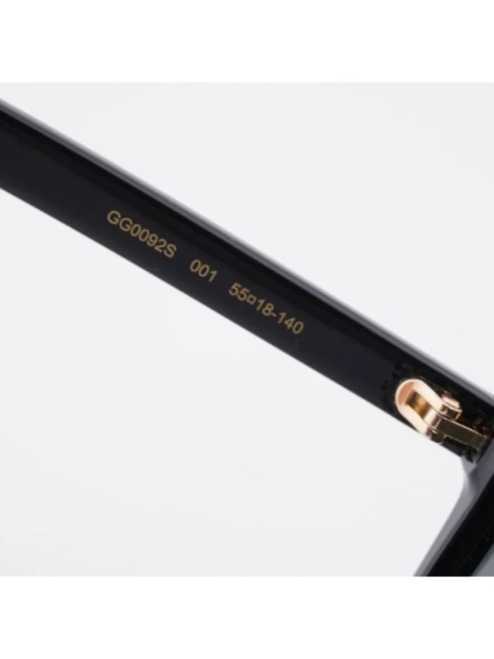 Gucci GG0092S 001 Women Sunglasses Black Butterfly Frame, Grey Lenses